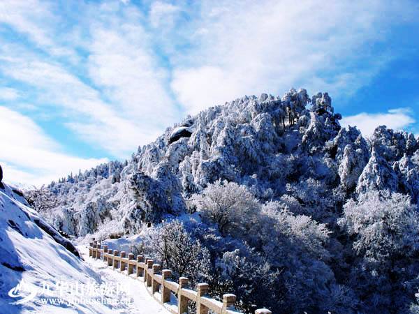 九华山风景-平岗积雪