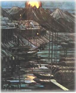 九华山地藏垂迹--造立浮图